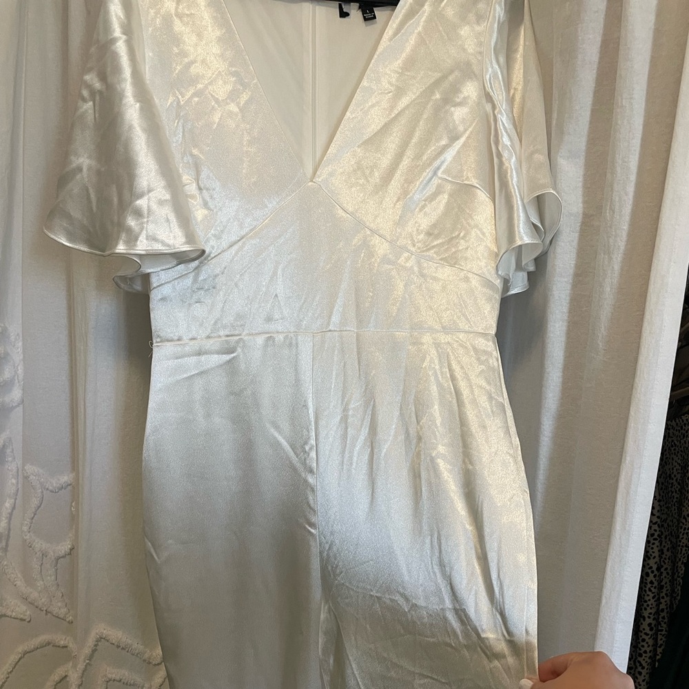 Never worn! Size L Lulu's jumpsuit-perfect for a bride to be or special event.